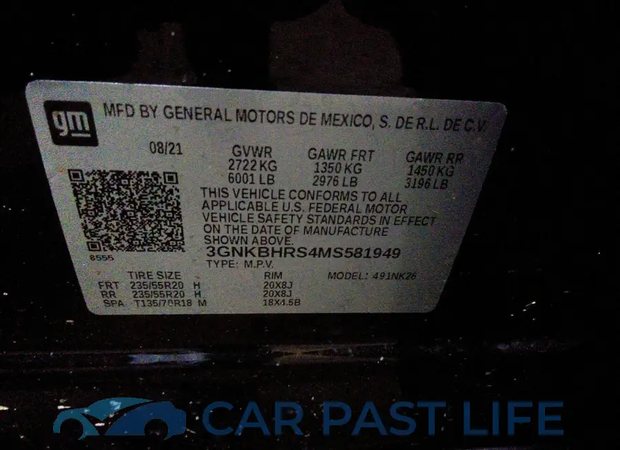 3GNKBHRS4MS581949# 9