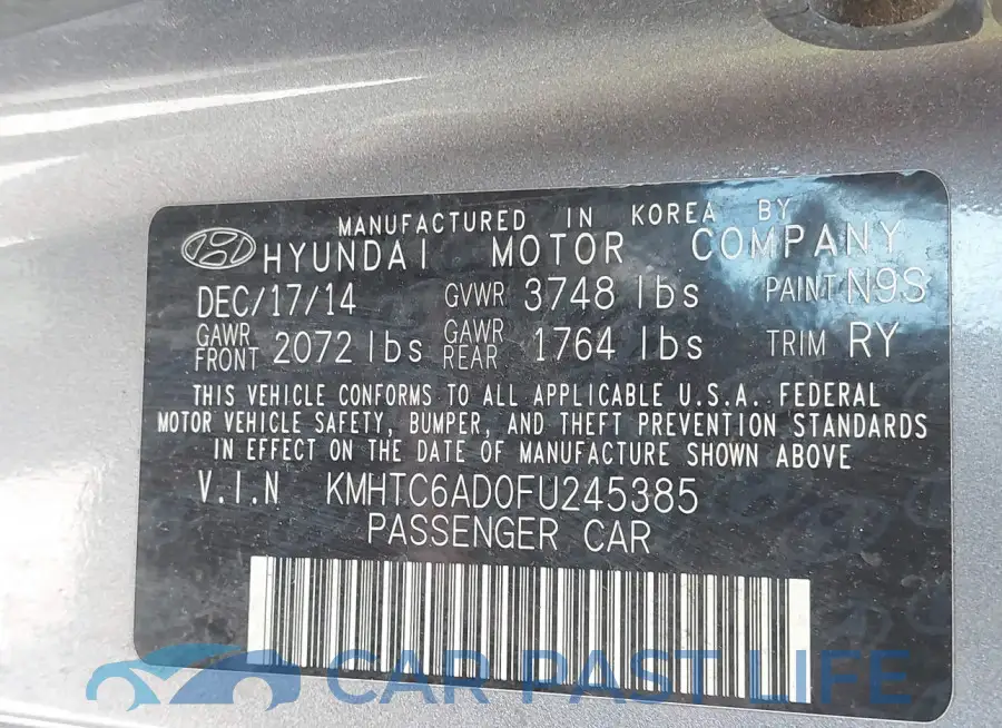KMHTC6AD0FU245385# 9
