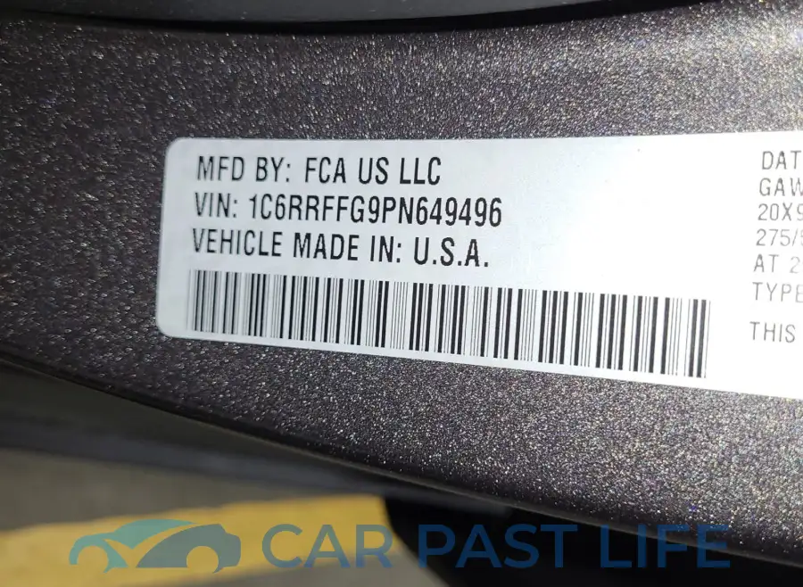 1C6RRFFG9PN649496# 1