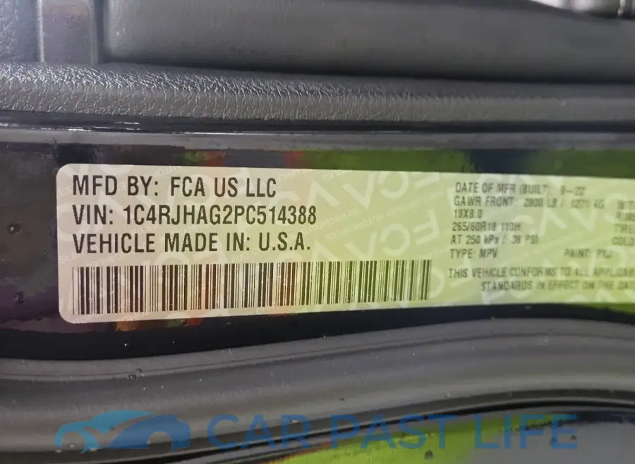 1C4RJHAG2PC514388# 27