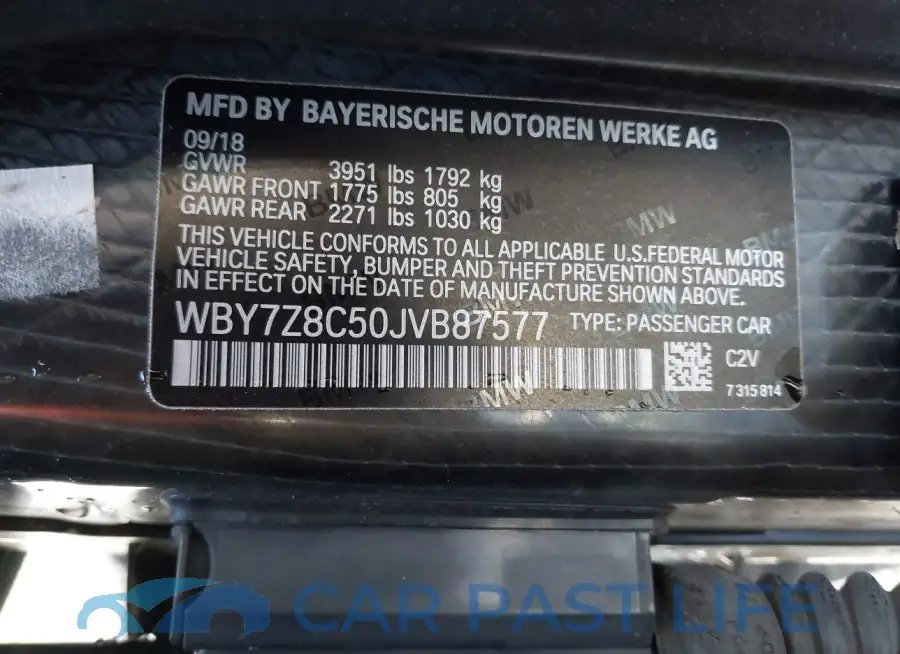 WBY7Z8C50JVB87577# 9
