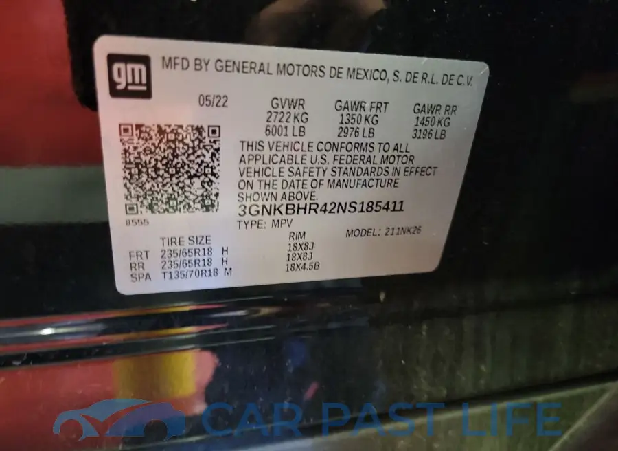 3GNKBHR42NS185411# 20