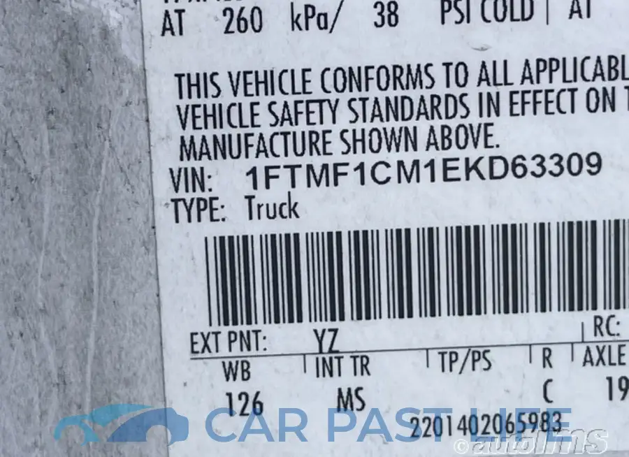 1FTMF1CM1EKD63309# 9