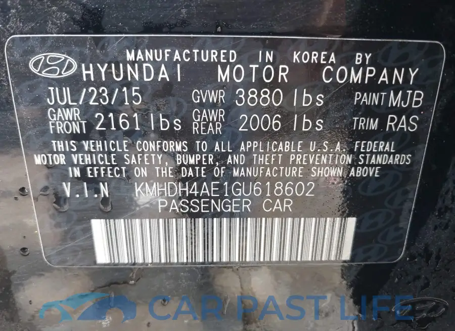 KMHDH4AE1GU618602# 9