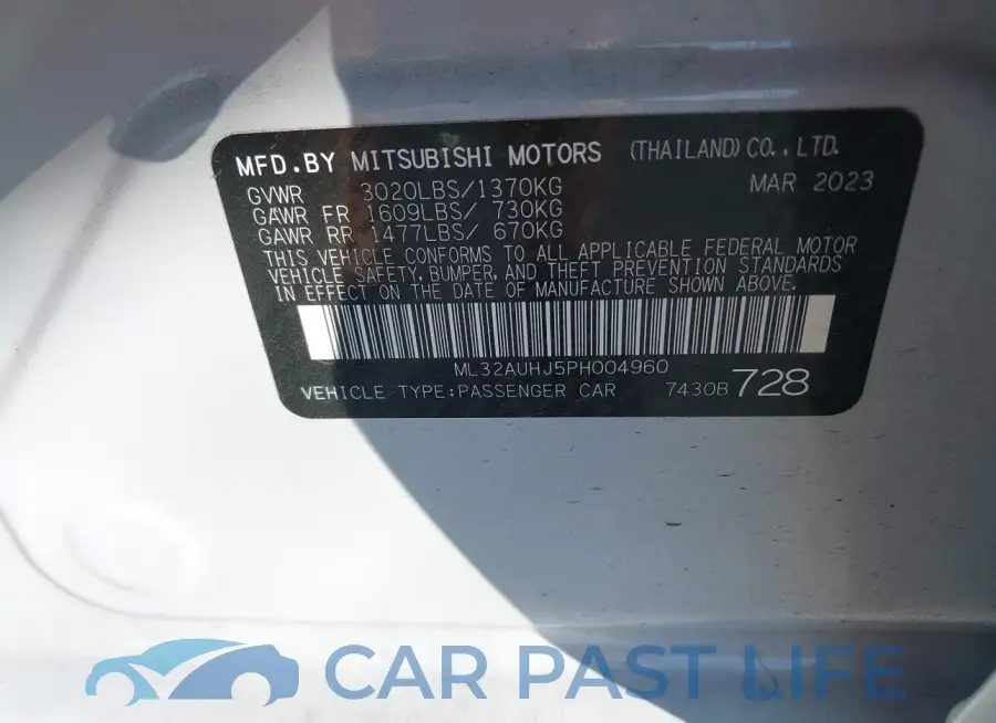 ML32AUHJ5PH004960# 9