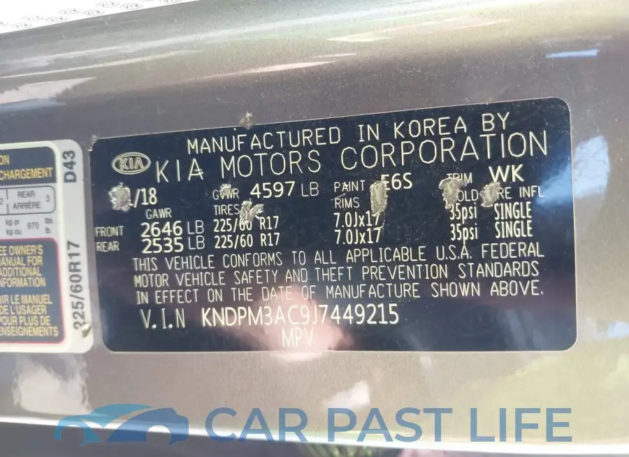 KNDPM3AC9J7449215# 9