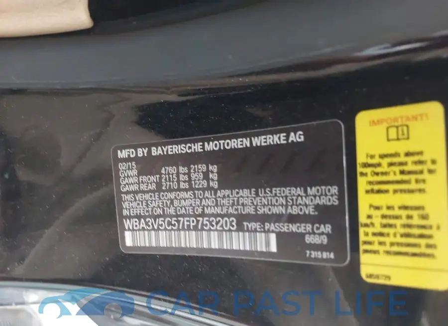 WBA3V5C57FP753203# 9