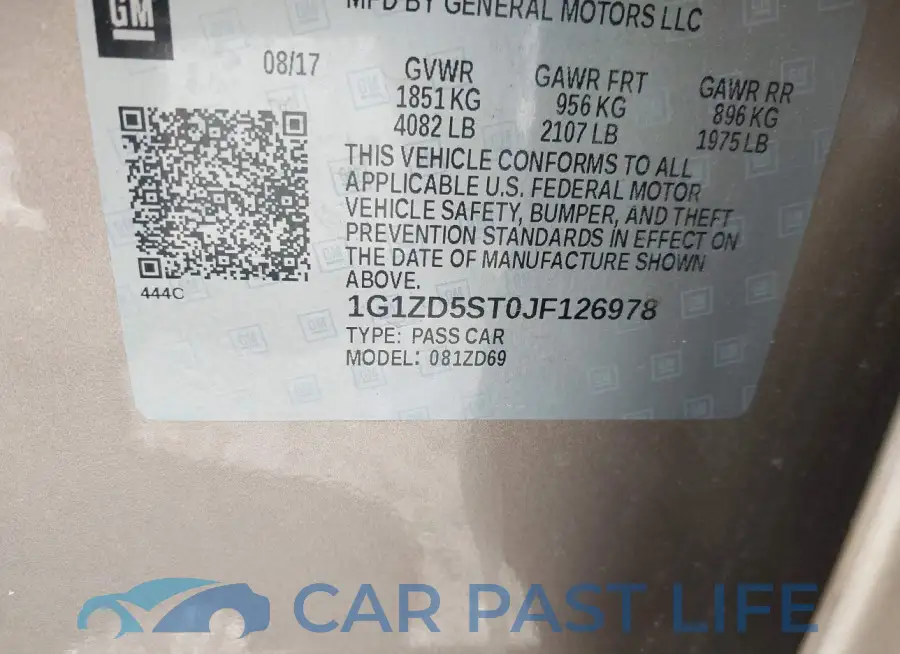 1G1ZD5ST0JF126978# 9