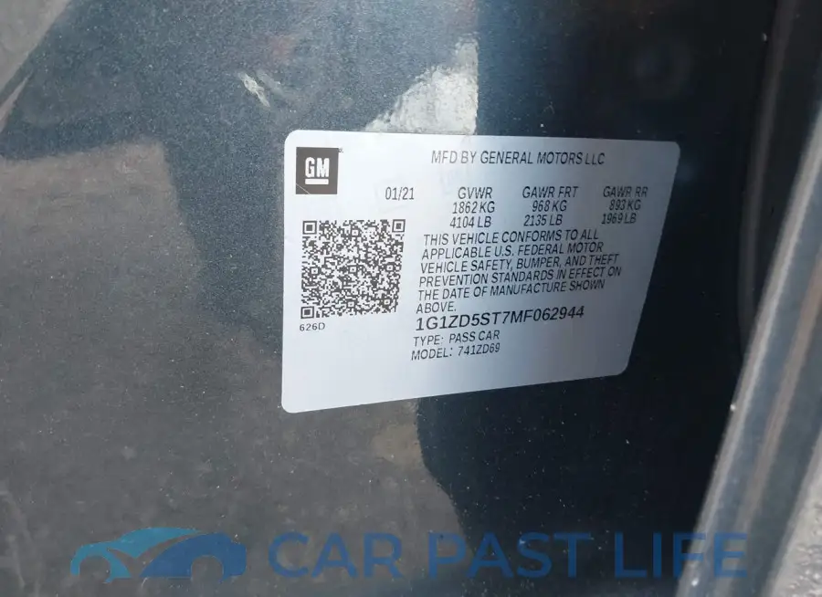 1G1ZD5ST7MF062944# 9