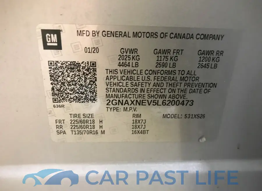 2GNAXNEV5L6200473# 18