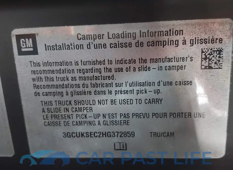 3GCUKSEC2HG372859# 9