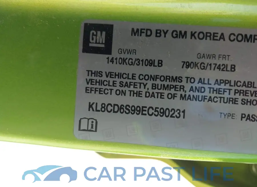 KL8CD6S99EC590231# 9