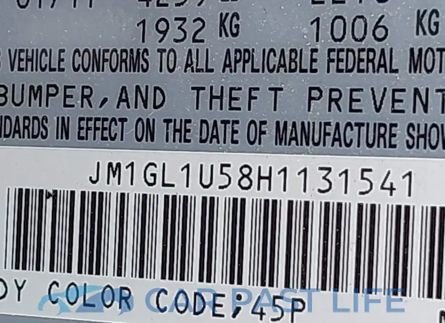 JM1GL1U58H1131541# 9