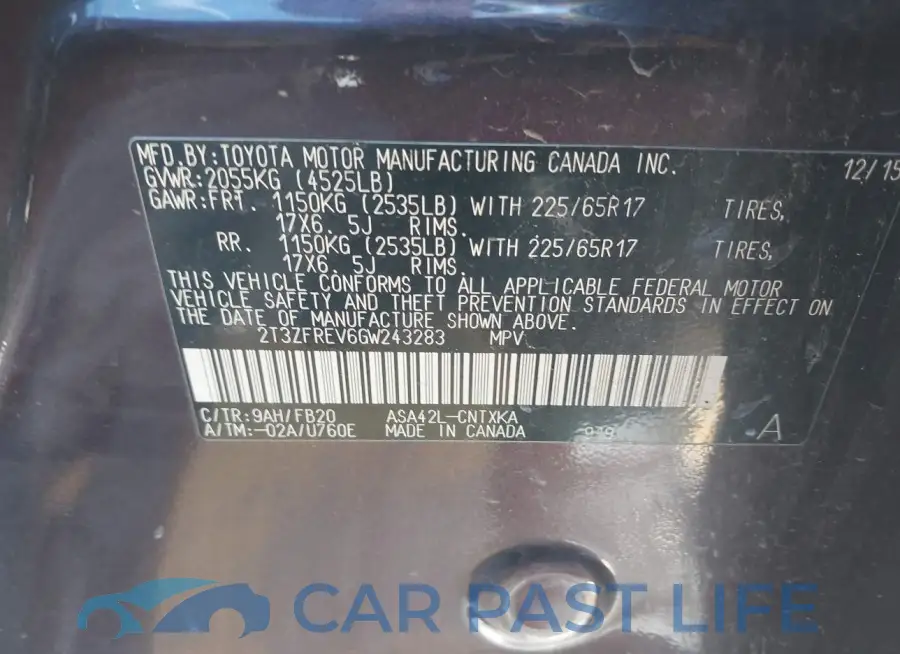 2T3ZFREV6GW243283# 9