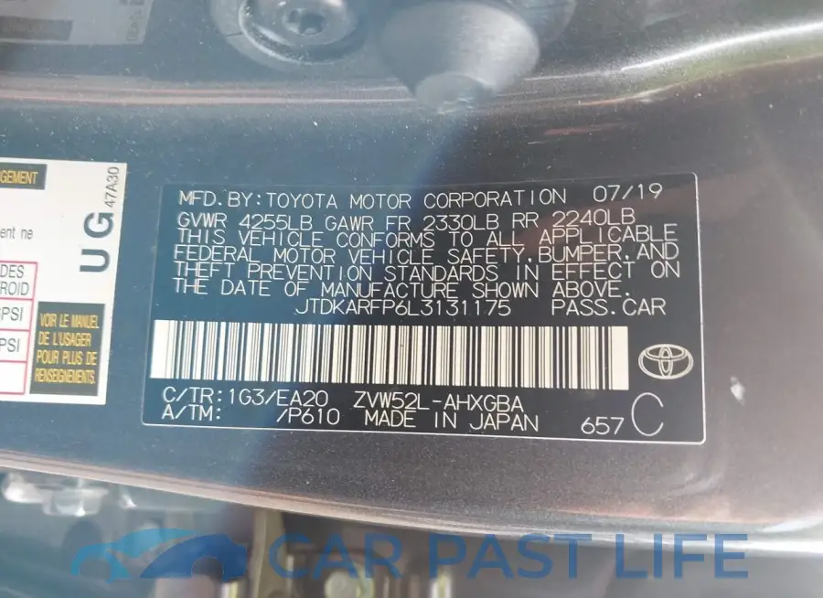 JTDKARFP6L3131175# 9