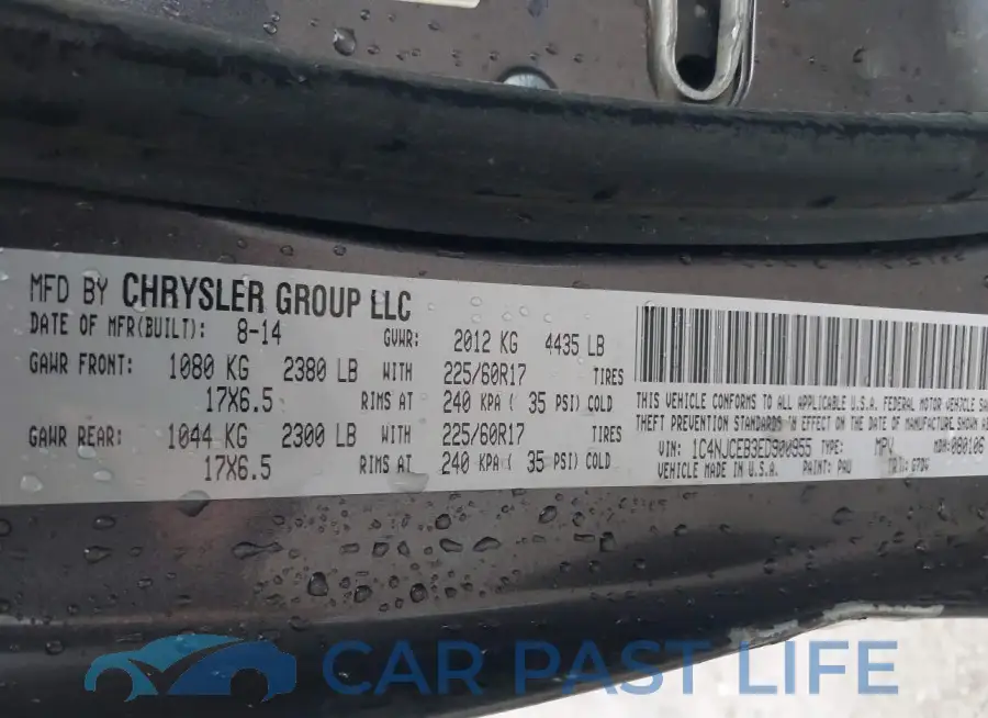 1C4NJCEB3ED900955# 9