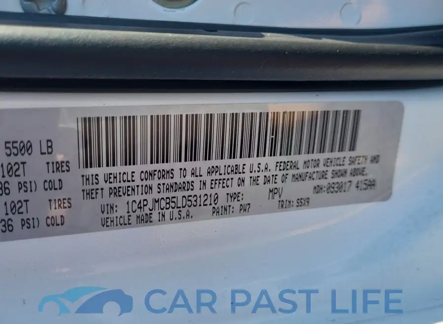 1C4PJMCB5LD531210# 10