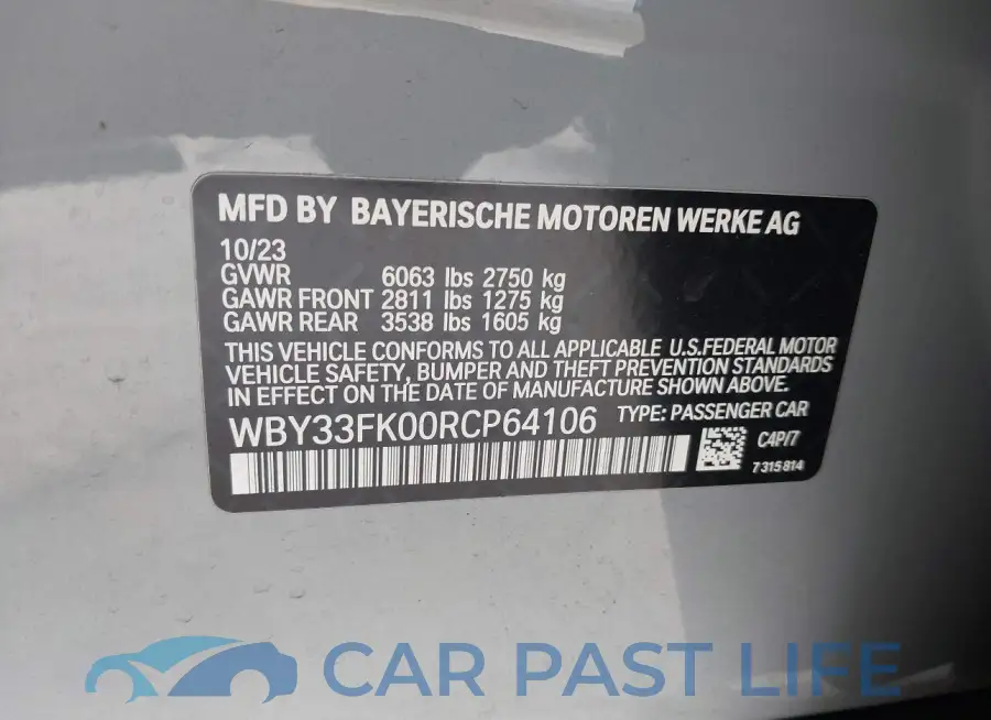 WBY33FK00RCP64106# 9