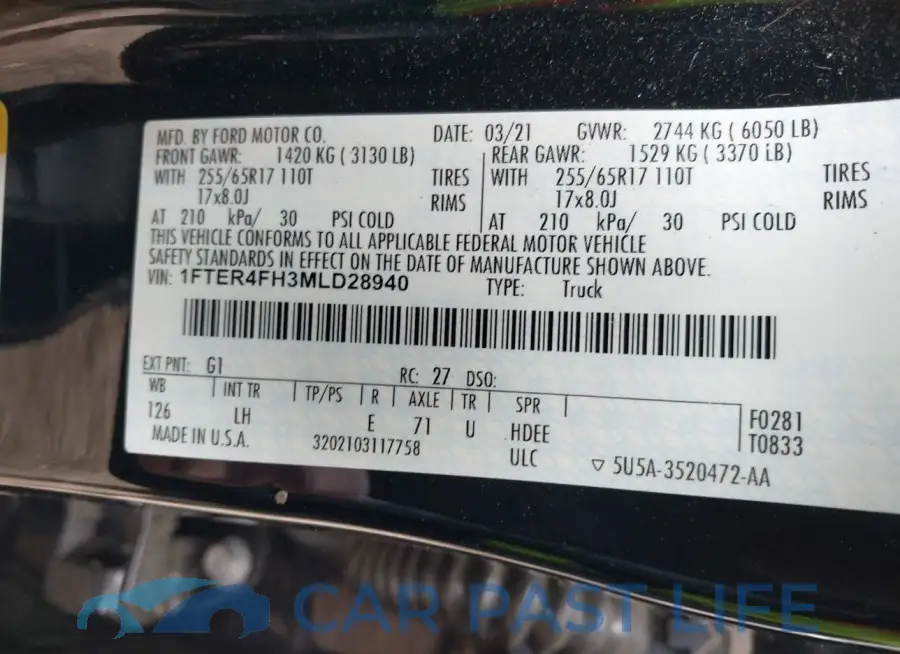 1FTER4FH3MLD28940# 9