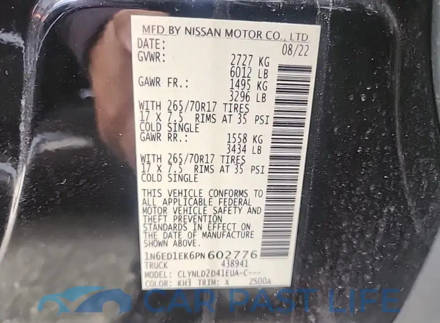1N6ED1EK6PN602776# 8