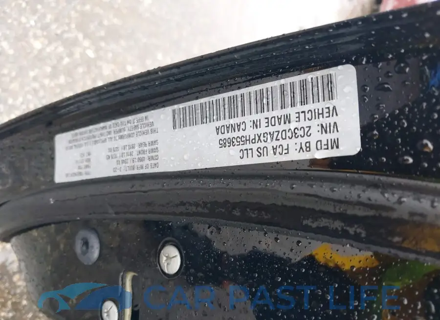 2C3CDZAGXPH553685# 9