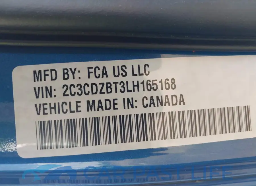 2C3CDZBT3LH165168# 9