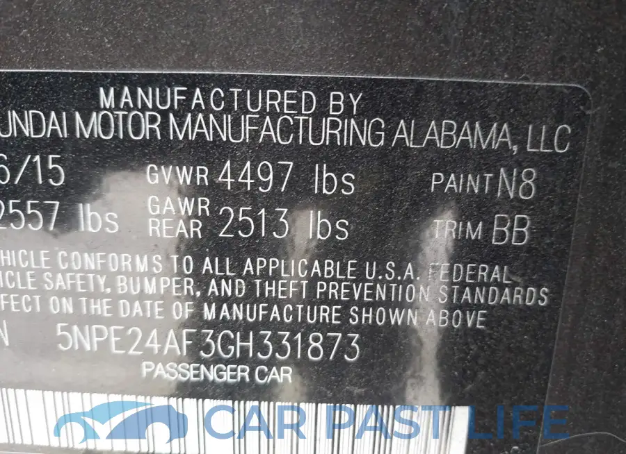 5NPE24AF3GH331873# 9