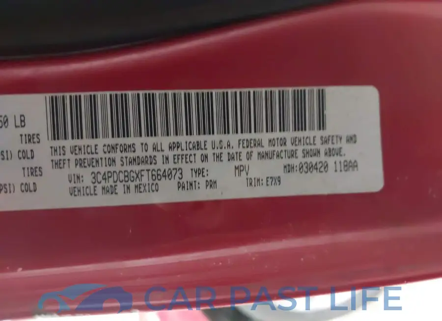 3C4PDCBGXFT664073# 9