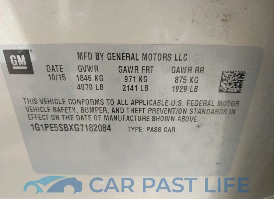 1G1PE5SBXG7182084# 9