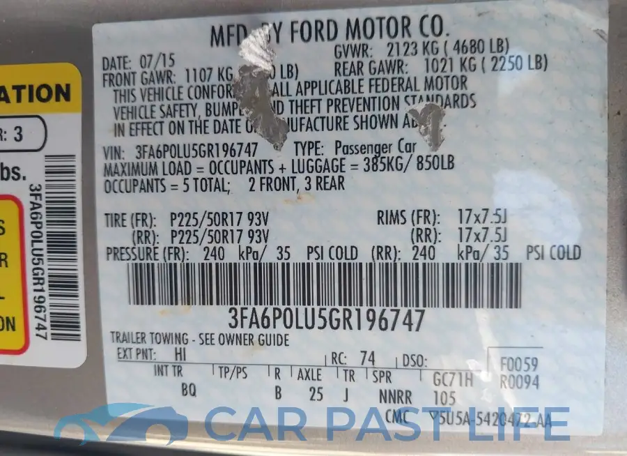 3FA6P0LU5GR196747# 9