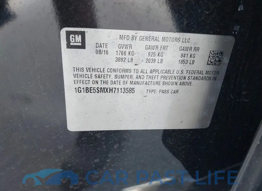 1G1BE5SMXH7113585# 9