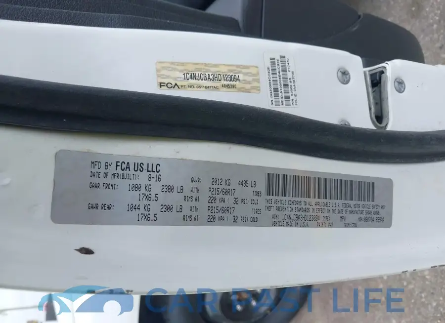 1C4NJCBA3HD123094# 9