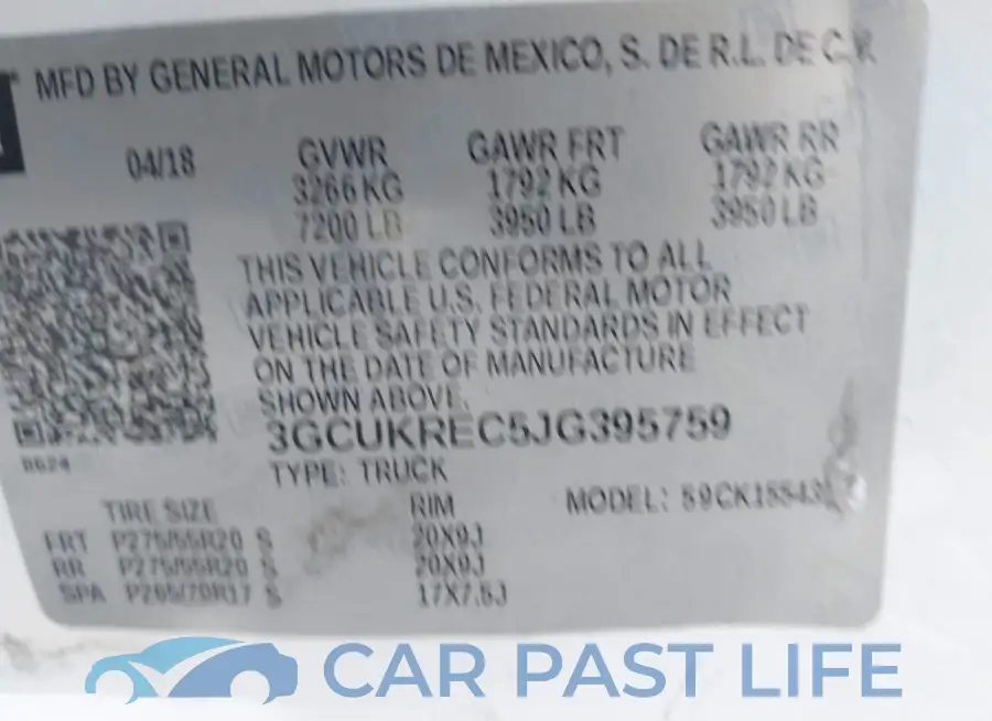 3GCUKREC5JG395759# 9