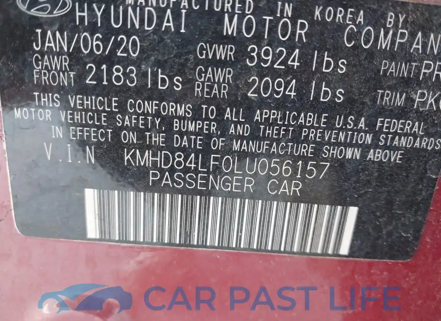 KMHD84LF0LU056157# 9