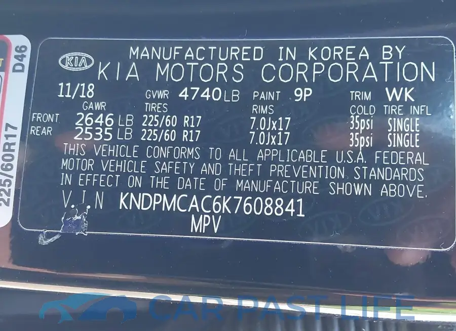 KNDPMCAC6K7608841# 9