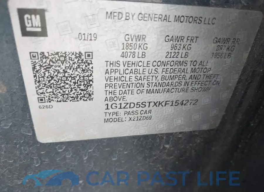 1G1ZD5STXKF154272# 9