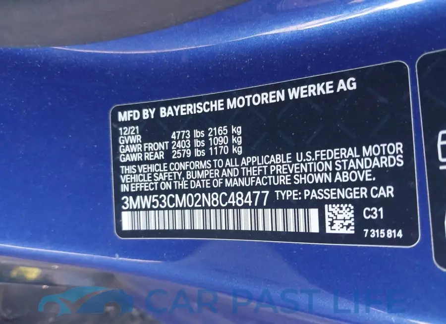 3MW53CM02N8C48477# 9
