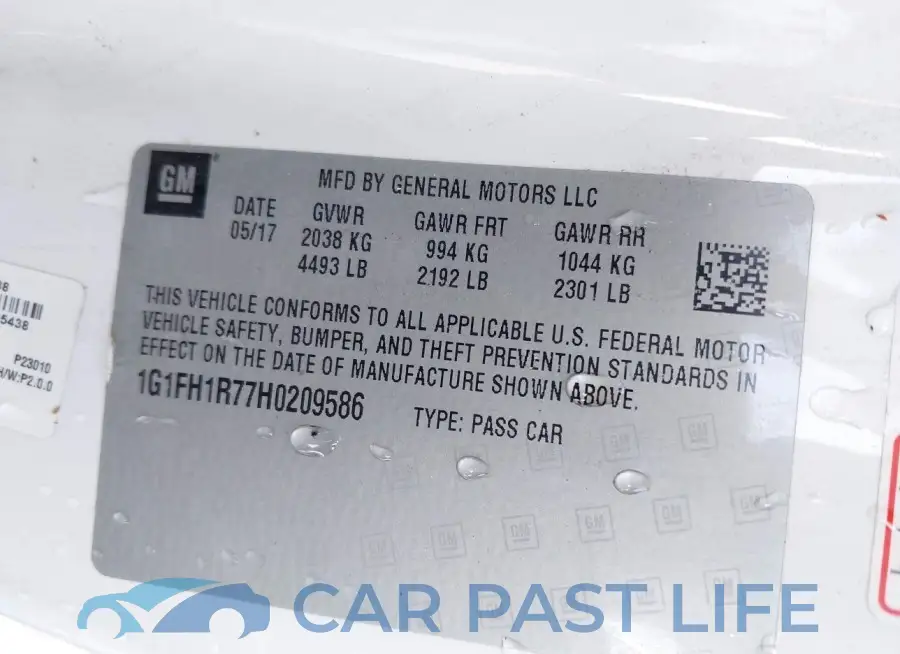 1G1FH1R77H0209586# 9