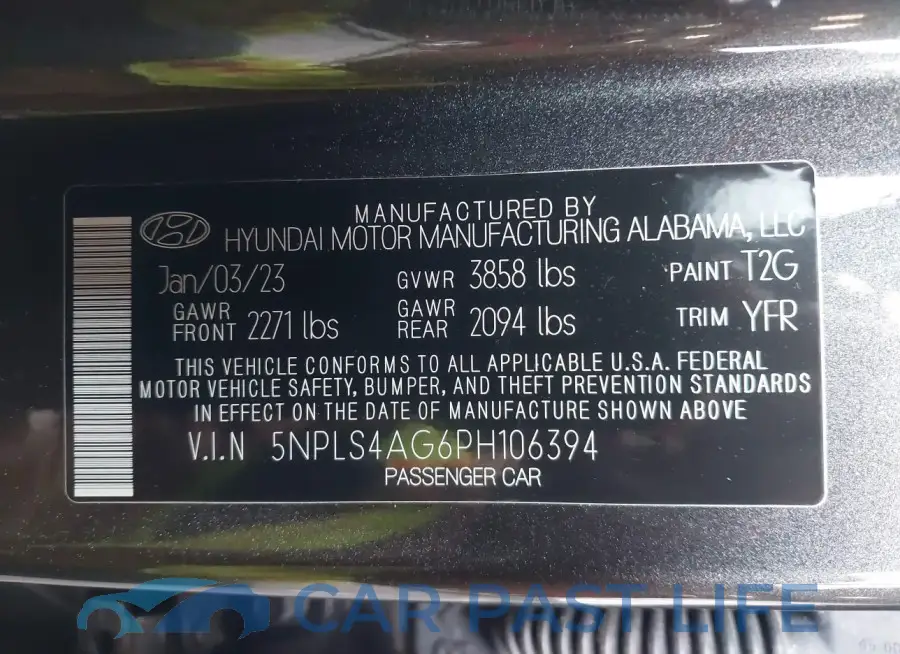 5NPLS4AG6PH106394# 9