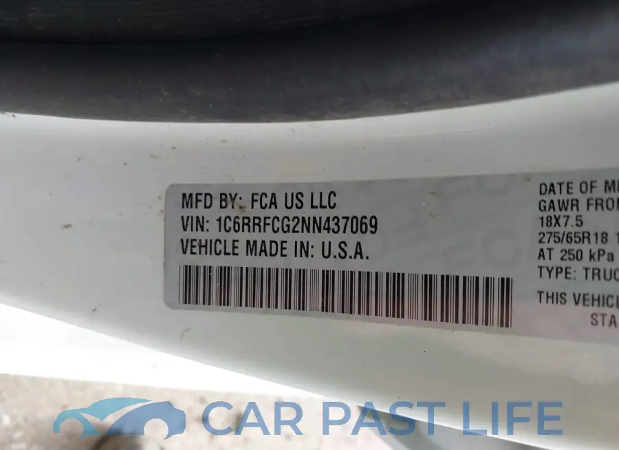 1C6RRFCG2NN437069# 9
