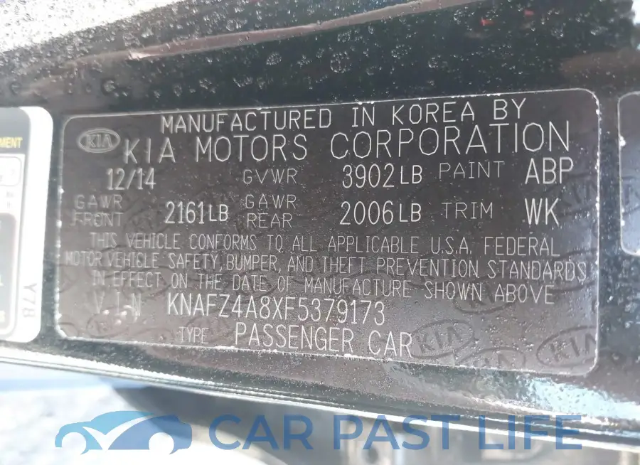KNAFZ4A8XF5379173# 9