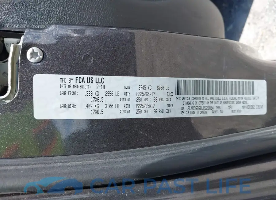2C4RDGBG8JR221884# 9