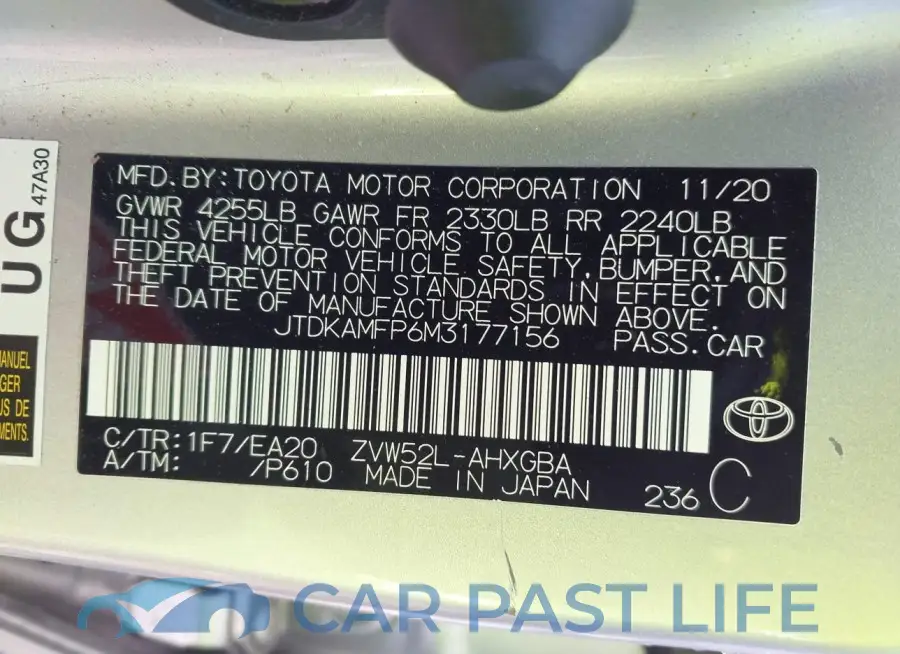 JTDKAMFP6M3177156# 8