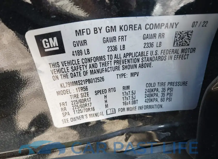 KL79MMS21PB012526# 9