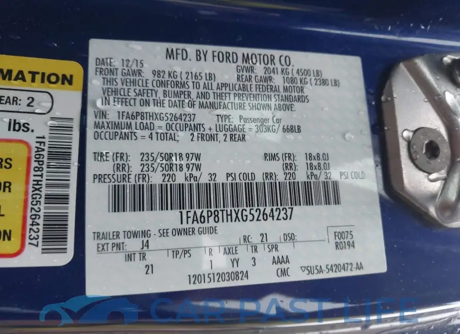 1FA6P8THXG5264237# 9