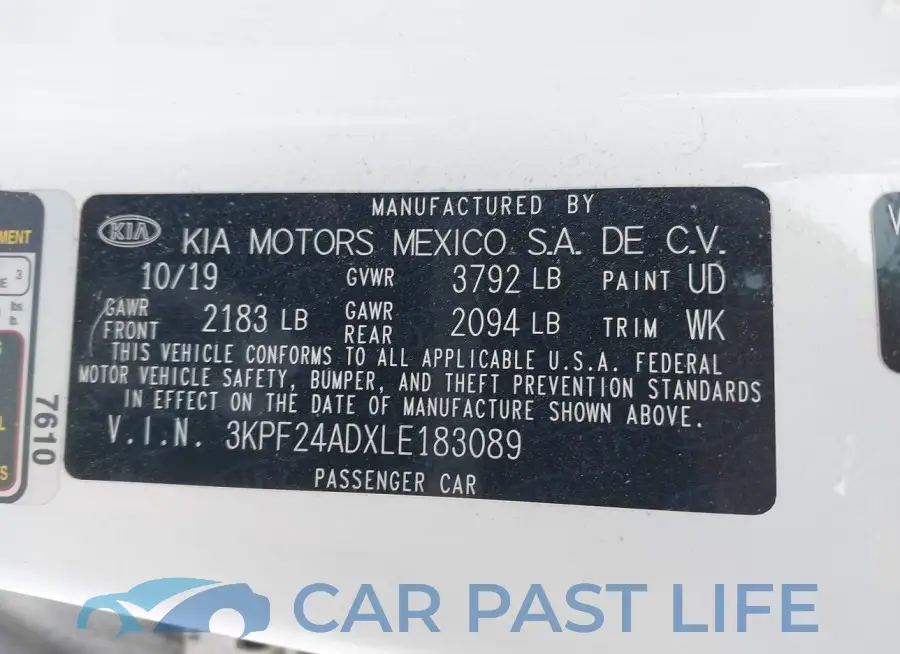 3KPF24ADXLE183089# 9