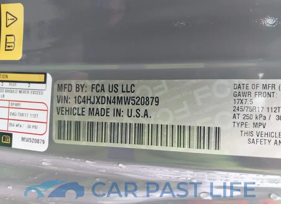 1C4HJXDN4MW520879# 9