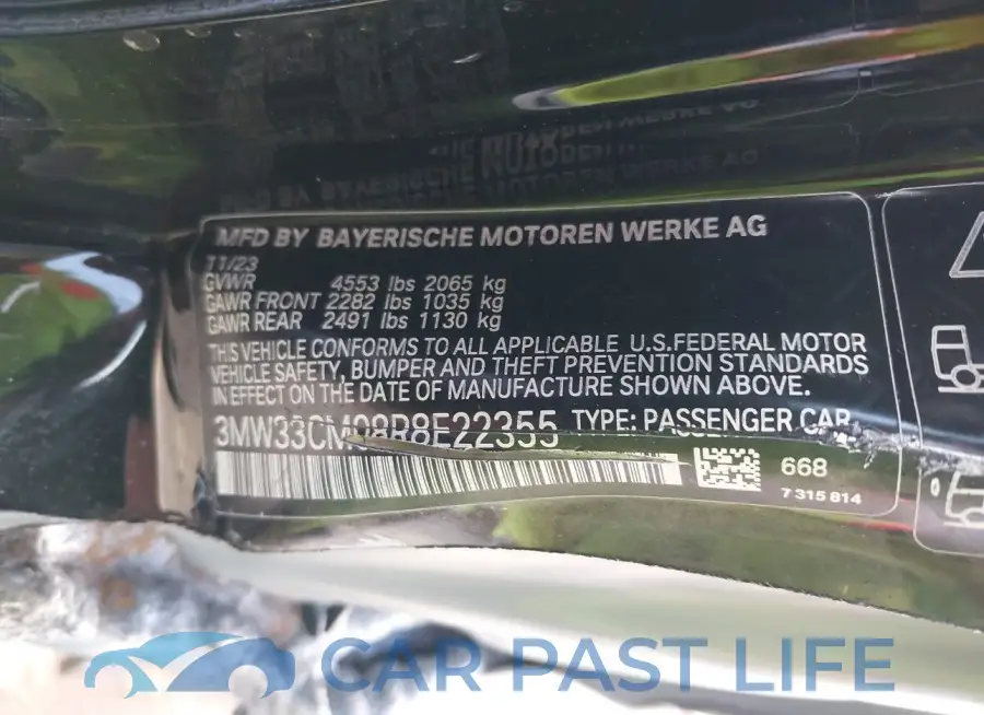 3MW33CM08R8E22355# 9