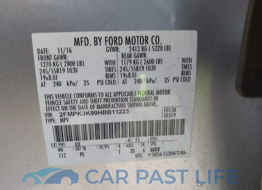 2FMPK3K99HBB11223# 9