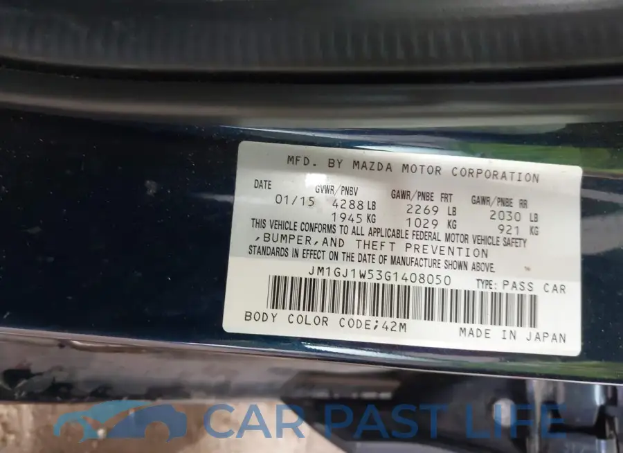 JM1GJ1W53G1408050# 9